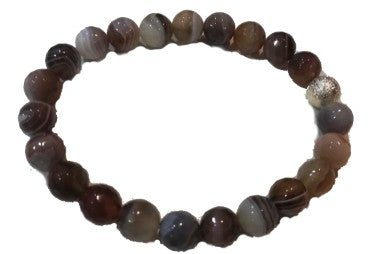 Bracelet Agate du Botswana