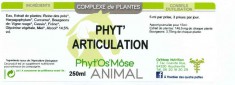 Phyt'articulation animal bedeutet "Pflanzliche Gelenke für Tiere" auf Deutsch.