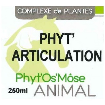 Phyt'articulation animal bedeutet "Pflanzliche Gelenke für Tiere" auf Deutsch.