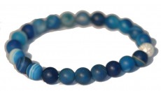 Blauwe agaat armband