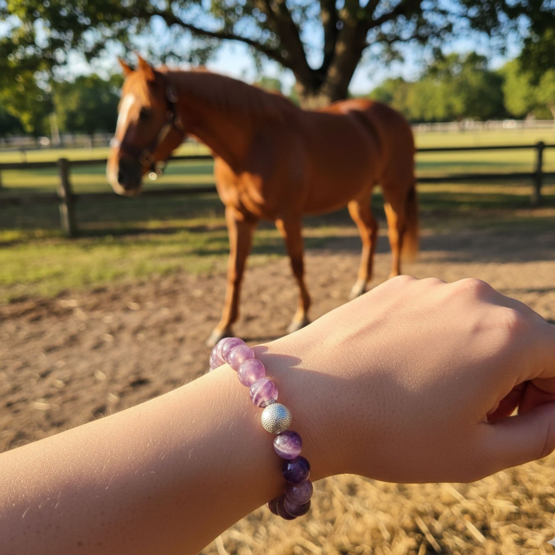 amethyste Lithothérapie cheval Horse Remedy