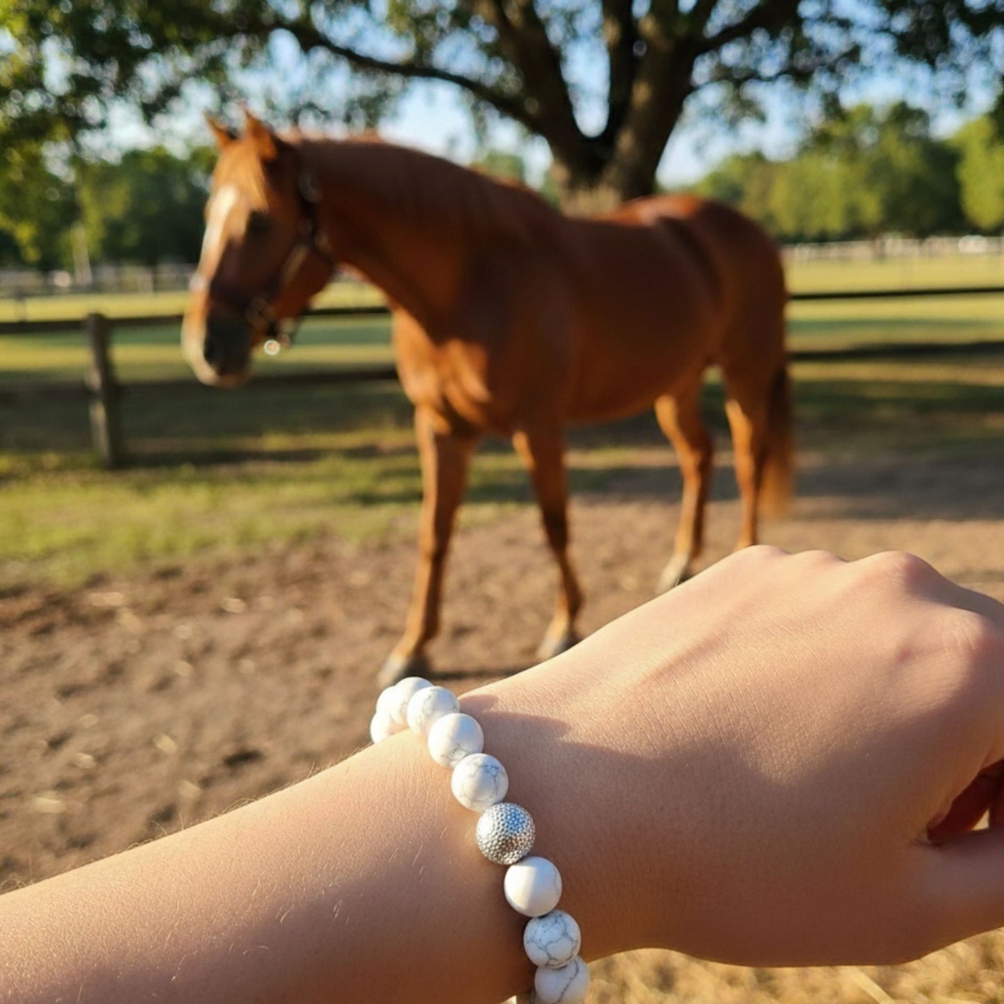 Howlite Lithothérapie cheval Horse Remedy