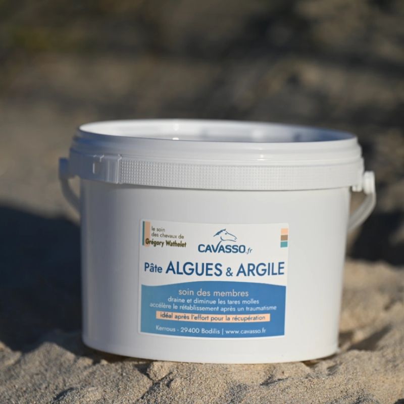 Pasta de algas arcilla en un cubo de 2,5 kg
