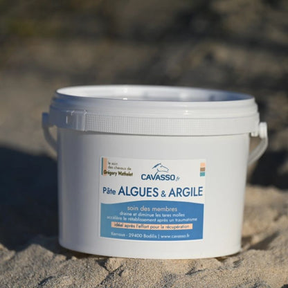 Pasta de algas arcilla en un cubo de 2,5 kg